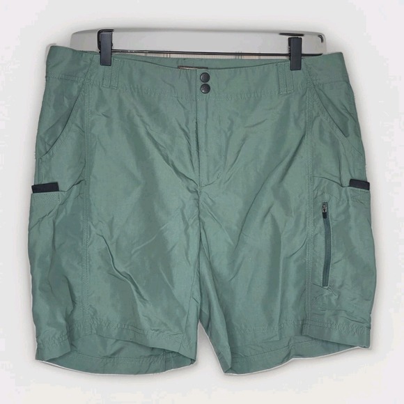 REI Pants - Rei‎ Cargo Shorts Women Size 16 Green Athletic Stretch Hiking SPF 50 Gorpcore